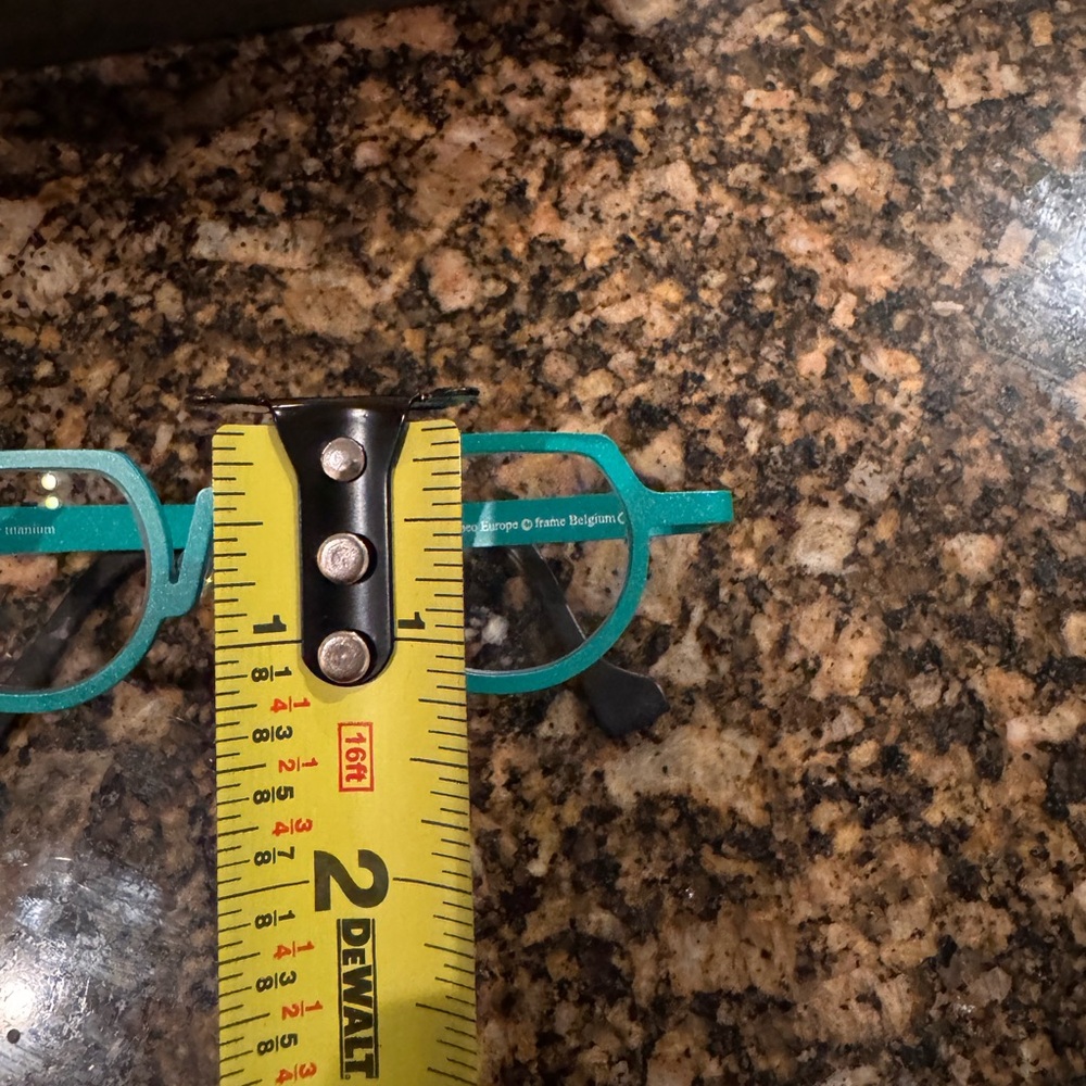 Extremely rare yet so fun and funky Theo Loves You Green Eyeglasses - Picture 11 of 12
